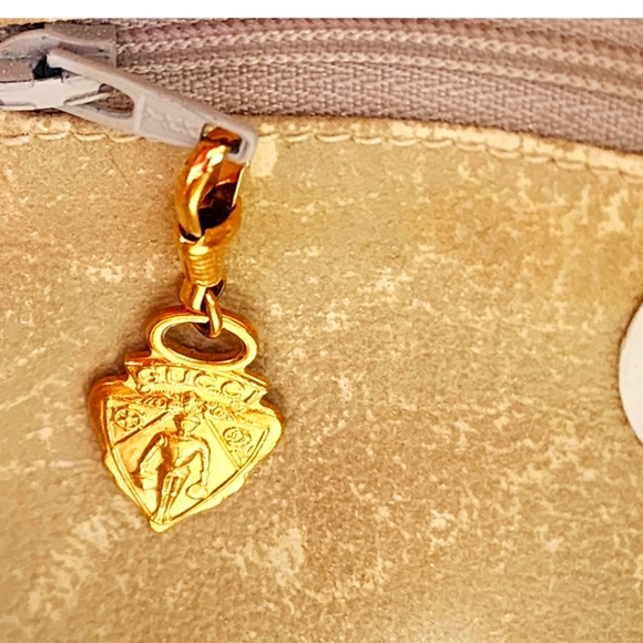 GUCCI Rare Vintage Flora White Leather Oval Crossbody- 007 113 0115 - Picture 10 of 16